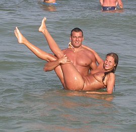 sexy naked girls getting banged on the beach