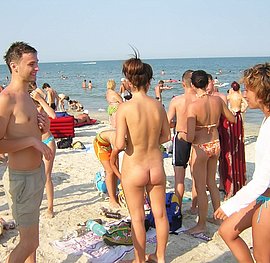 very fat on beach nude