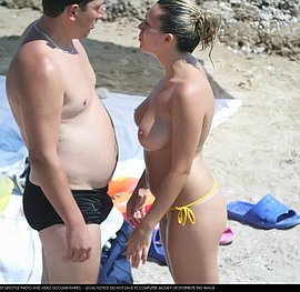 topless beach big boobs