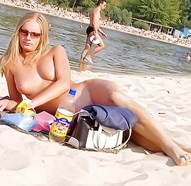nude models on beach