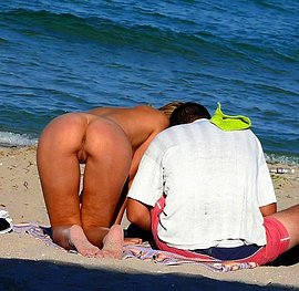 oiled nudist beach
