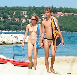 naughty couples on the beach