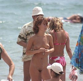 nude beach stripping