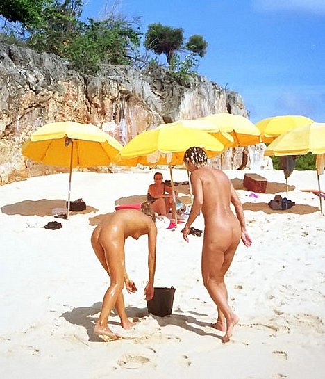 nude beach volleyball