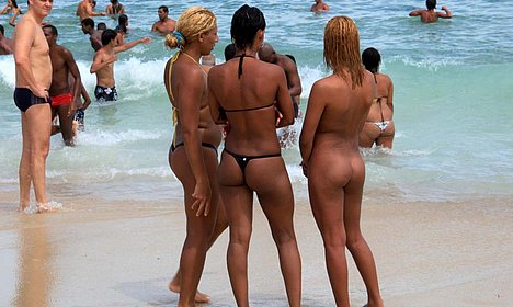 wives having sex at the nude beach