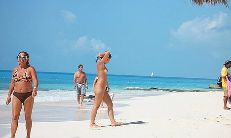 nude nymph beach art