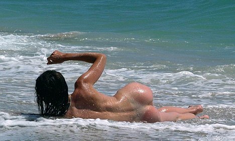 couple nude public on the beach sex