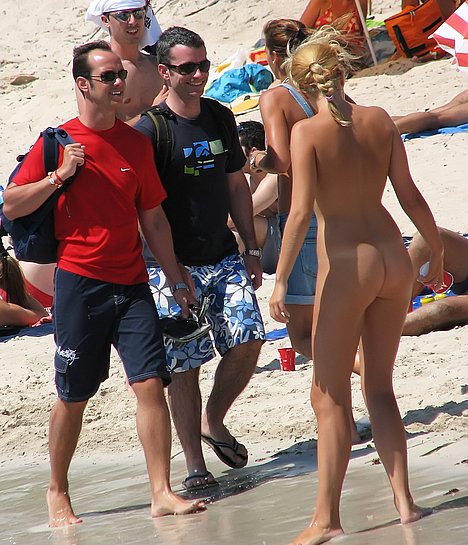 oiling on nude beach