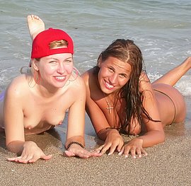 young beach nudism