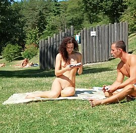 nude girls take a shower on beach