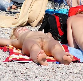 horny teen at beach