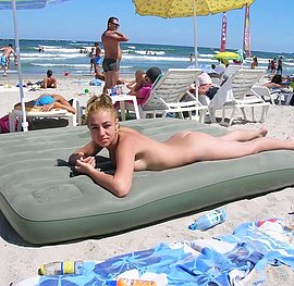 art nude beach girl