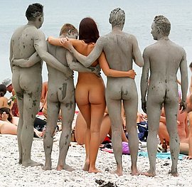 granny nude on beach