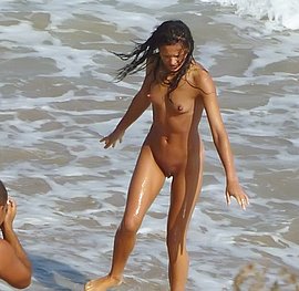 young beauty huge bikini beach tits fuck black cock on the beac