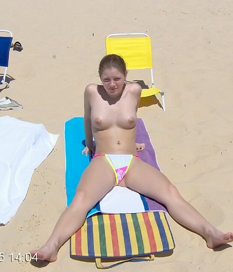 beach babe gets huge dick